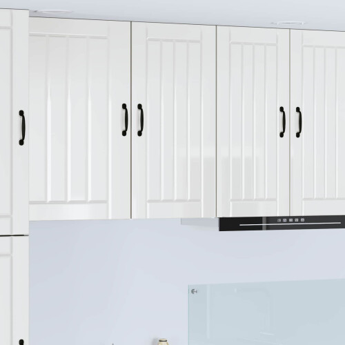 Berkfield Dishwasher Panel Lucca High Gloss White 40 x 31 x 80 cm