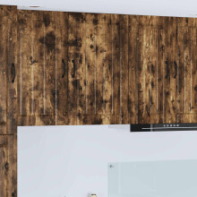Berkfield Dishwasher Panel Lucca Smoked Oak 50 x 31 x 80 cm