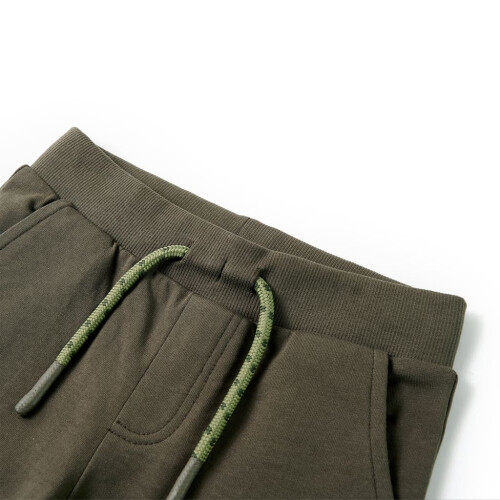 Kids' Shorts with Drawstring Dark Khaki 116 2