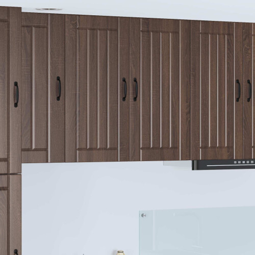 Berkfield Dishwasher Panel Lucca Brown Oak 80 x 31 x 80 cm