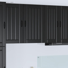 Berkfield Dishwasher Panel Lucca Black 50 x 31 x 80 cm Engineered Wood