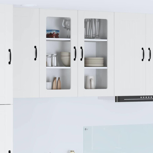 Berkfield Dishwasher Panel Lucca White 80 x 31 x 80 cm Engineered Wood