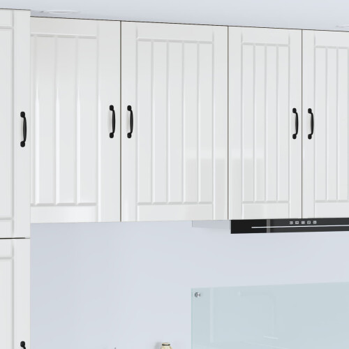 Berkfield Dishwasher Panel Lucca High Gloss White 50 x 31 x 80 cm