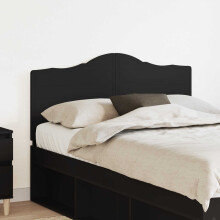 Berkfield Headboard Black Oak Engineered wood