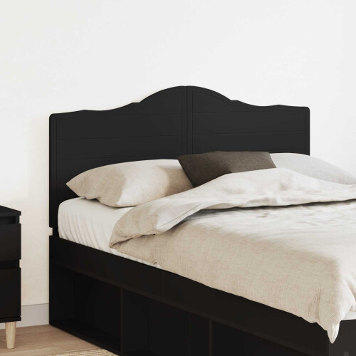 Berkfield Headboard Black Oak Engineered wood