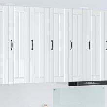 Berkfield Dishwasher Panel Lucca High Gloss White 30 x 31 x 100 cm