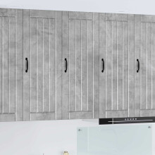 Berkfield Dishwasher Panel Lucca Concrete Grey 40 x 31 x 100 cm