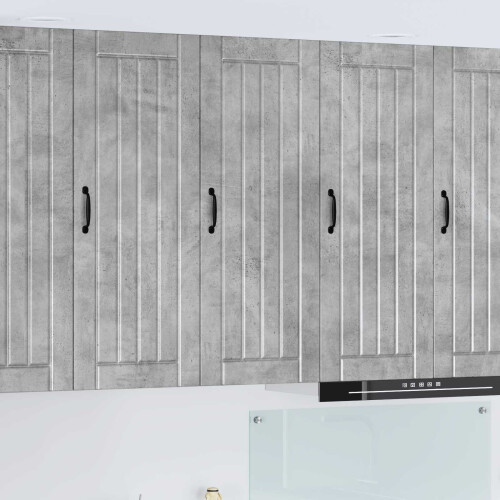 Berkfield Dishwasher Panel Lucca Concrete Grey 40 x 31 x 100 cm