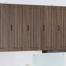 Berkfield Dishwasher Panel Lucca Brown Oak 40 x 31 x 100 cm