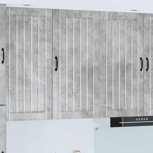 Berkfield Dishwasher Panel Lucca Concrete Grey 50 x 31 x 100 cm