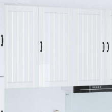 Berkfield Dishwasher Panel Lucca High Gloss White 50 x 31 x 100 cm