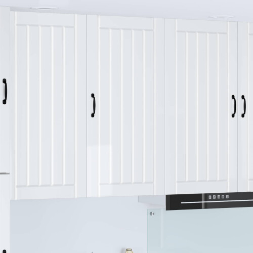 Berkfield Dishwasher Panel Lucca High Gloss White 50 x 31 x 100 cm