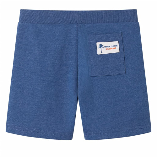 Kids' Shorts with Drawstring Dark Blue Melange 116 1