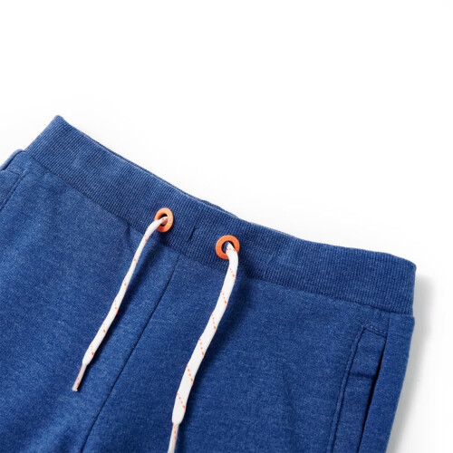 Kids' Shorts with Drawstring Dark Blue Melange 116 2