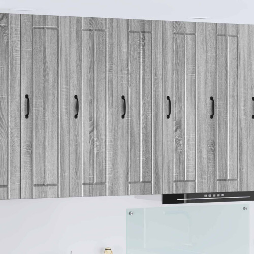 Berkfield Dishwasher Panel Lucca Grey Sonoma 30 x 31 x 100 cm