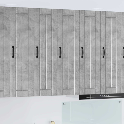 Berkfield Dishwasher Panel Lucca Concrete Grey 30 x 31 x 100 cm