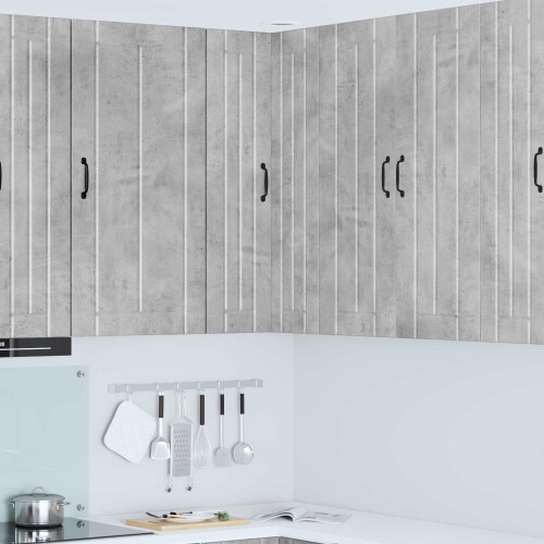 Berkfield Dishwasher Panel Lucca Concrete Grey 57 x 57 x 100 cm