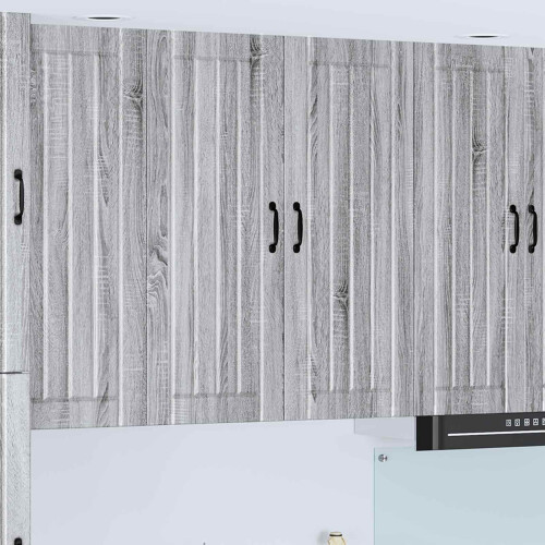 Berkfield Dishwasher Panel Lucca Grey Sonoma 80 x 31 x 100 cm