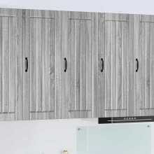 Berkfield Dishwasher Panel Lucca Grey Sonoma 40 x 31 x 100 cm