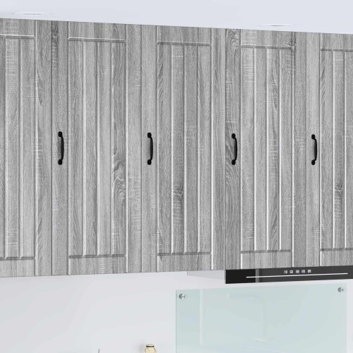 Berkfield Dishwasher Panel Lucca Grey Sonoma 40 x 31 x 100 cm