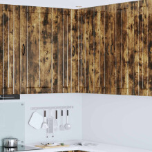 Berkfield Dishwasher Panel Lucca Smoked Oak 57 x 57 x 100 cm