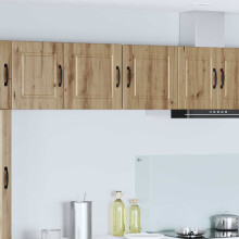 Berkfield Dishwasher Panel with Shelf 2 pcs Artisan Oak 40 x 31 x 40 cm