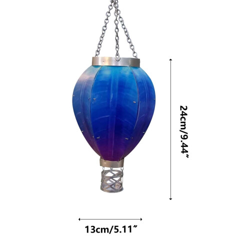 Lanterna solare a forma di mongolfiera per esterni, impermeabile, decorazione 2