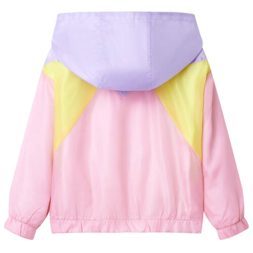 Kids' Hooded Jacket with Zip Multicolour 116 1