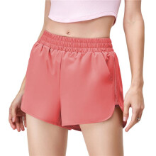High Waist Breathable Outdoor Leisure Running Yoga Pants Short Style Watermelon Red XL