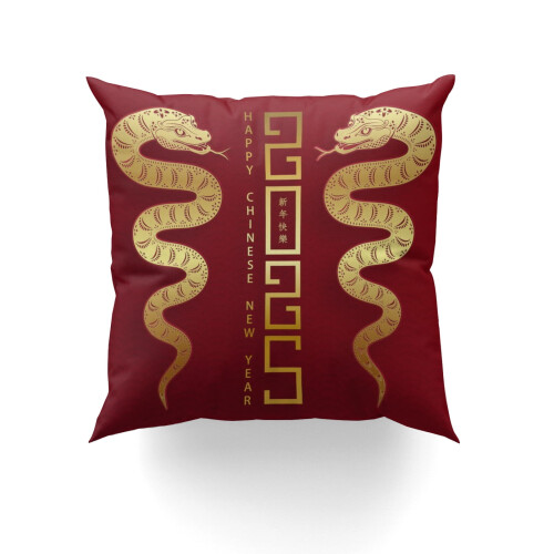 Μαξιλάρι Snake Year CNY 18x18 ίντσες 1