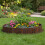 Houten tuinrand, flexibele donkerbruine rand 3
