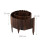 Houten tuinrand, flexibele donkerbruine rand 4