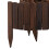 Houten tuinrand, flexibele donkerbruine rand 6