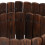 Houten tuinrand, flexibele donkerbruine rand 7