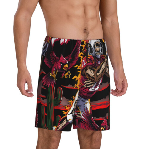 Herr Cardinals korta pyjamasbyxor med basebolllogotyp 1