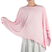 Soft Pink Nursing Cover for Breastfeeding Moms, Breathable Cotton Multi‑Use Baby Car Seat Canopy