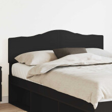 Berkfield Headboard Black Oak Engineered wood