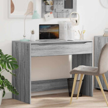 Berkfield Desk with Drawer Grey Sonoma 100 x 50 x 78 cm Engineered Wood