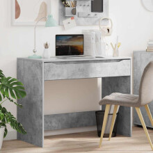 Berkfield Desk with Drawer Concrete Grey 100 x 50 x 78 cm Engineered Wood