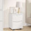 Berkfield Bedside Table White 30.5 x 30 x 43 cm Engineered Wood 1