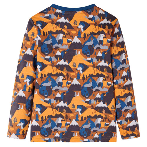 Kids' Pyjamas with Long Sleeves Cognac 128 2