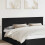 Berkfield Headboard Black Oak Engineered wood 1