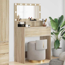Berkfield Bedroom Dressing Tables Sonoma Oak 80 x 39.6 x 135 cm