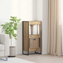 Berkfield Book Cabinet Artisian Oak 40 x 30 x 86.5 cm Engineered Wood