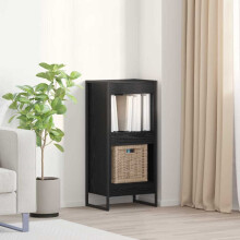 Berkfield Book Cabinet Black Oak 40 x 30 x 86.5 cm Engineered Wood