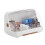 Brown Cup Drying Rack with Lid for Kitchen Countertop, Multipurpose Storage Organizer, Durable and SpaceSaving Design 3