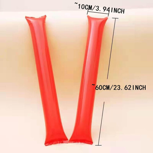 Oppustelig cheerleader-stick orange – 1 stk. 2