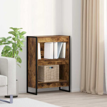 Berkfield Book Cabinet Smoke Oak 60 x 30 x 86.5 cm Engineered Wood