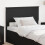 Berkfield Headboard Black Oak Engineered wood 1