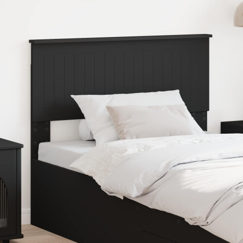 Berkfield Headboard Black Oak Engineered wood